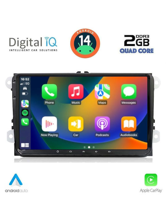 Digital IQ Car Audio System for Seat Alhambra 2010-2020 (Bluetooth/USB/AUX/WiFi/GPS/Apple-Carplay/Android-Auto) with Touch Screen 9"