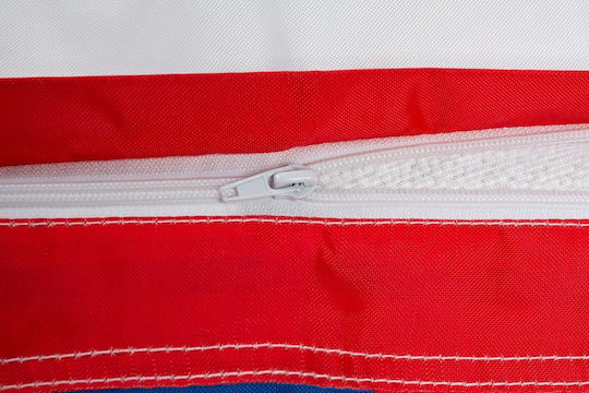 Bean Bag Bolster Poof Red