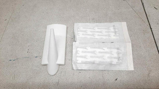 Tesa Single Wall-Mounted Bathroom Hook White