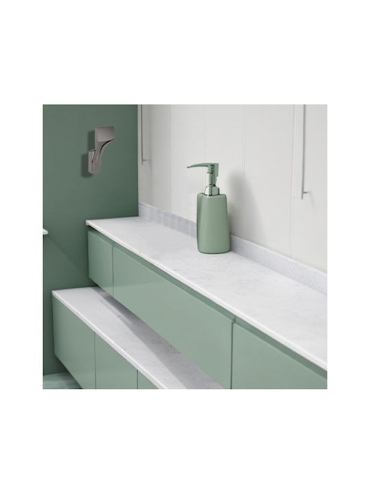 Inter Ceramic Schiene Badezimmer Einzel Wandmontage Schrauben Silber