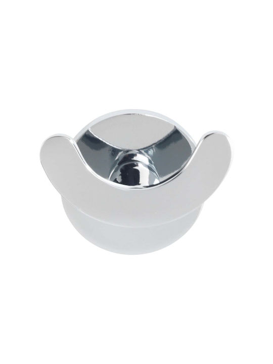 Wenko Кука за банята Едно с винтове 6x6см Inox Сива