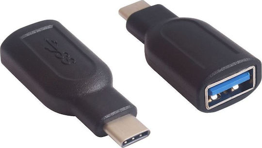 Microconnect Μετατροπέας USB-C male σε USB-C female Λευκό 1τμχ USB3.1CAAF