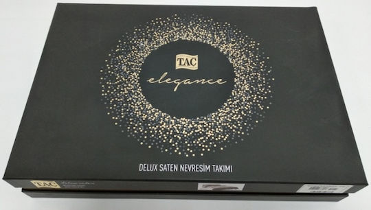 Tac Set Huse Pentru Pilote 200x220cm Dublu Cu 4 Fețe De Pernă & 1 Cearșaf Roșu