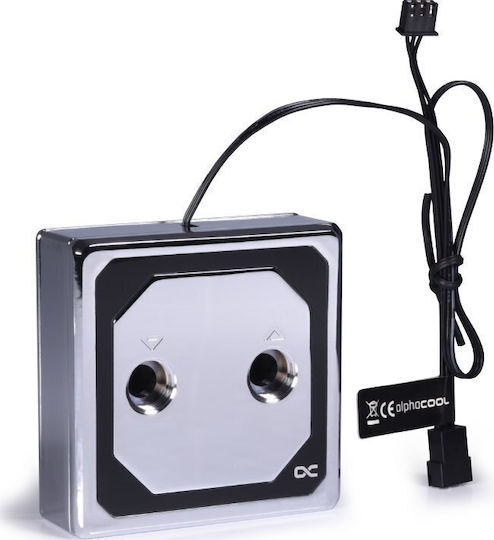 Alphacool CPU Water Block Eisblock XPX Aurora Edge - Full Brass Chrome Digital RGB Ασημί