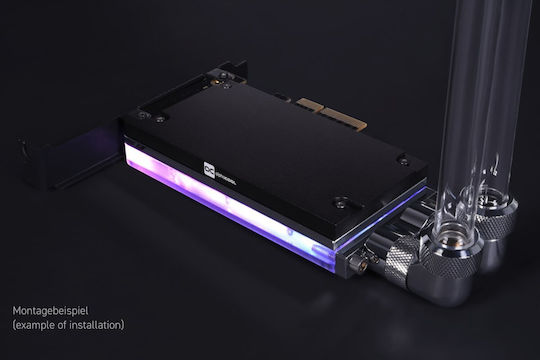 Alphacool Core M.2 NVMe PCIe 4.0 Liquid Cooler M.2 SSD Cooling Black