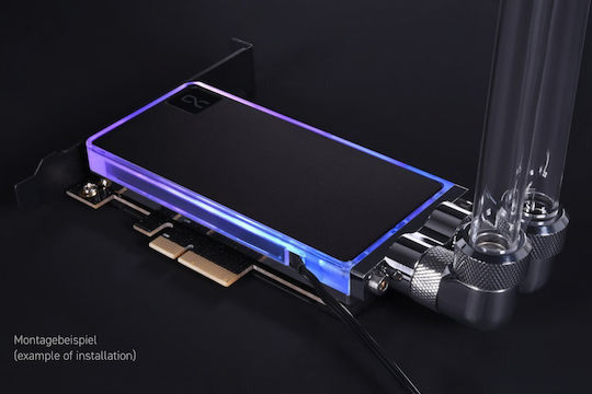 Alphacool Core M.2 NVMe PCIe 4.0 Liquid Cooler M.2 SSD Cooling Black