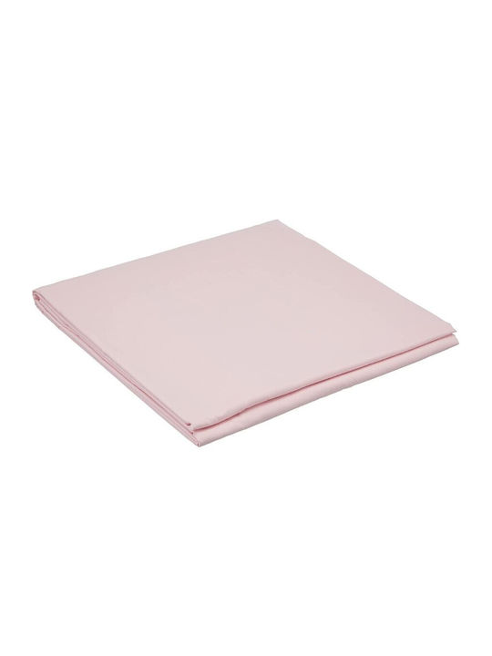 Tac Set Husă de Pilotă Bumbac Dublă cu 2 Fețe de Pernă & 1 Cearsaf 200x220 Basic Pink
