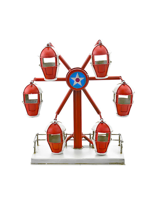 Bakaji Bakaji Metal Decorative Ferris Wheel Christmas Ornament 27x14.5x29.5cm