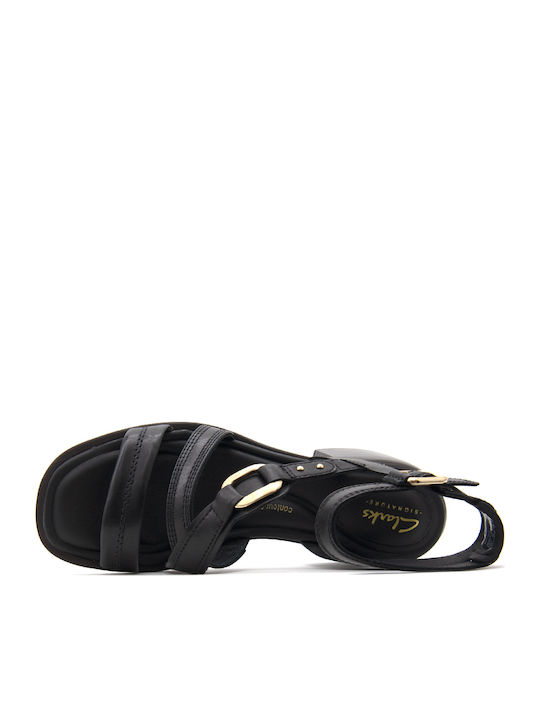Morwyn Strap Din piele Sandale Negre