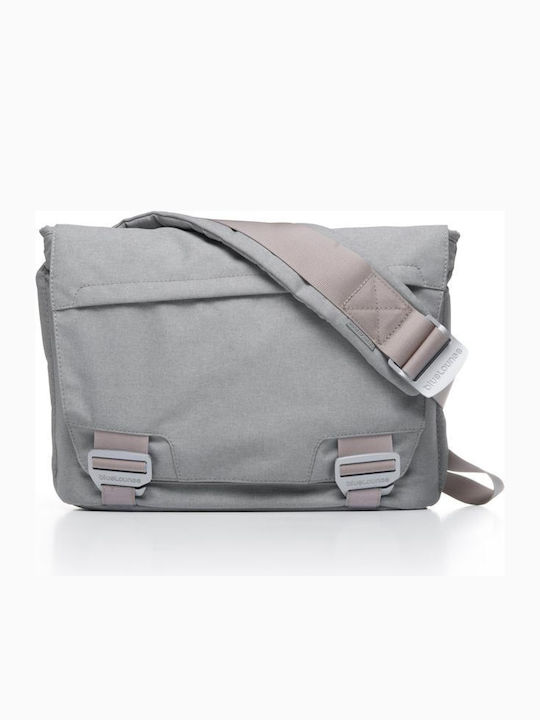 Bluelounge Eco-Friendly Bags Postal Bag Messenger Bag for 15" Laptop Gray