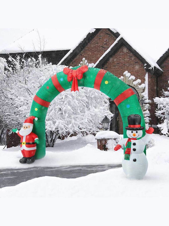 Bakaji Bakaji Inflatable Christmas Arch Santa Claus Snowman 300x240h for Outdoor Use
