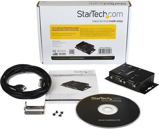 StarTech Μετατροπέας Serial 2x male σε USB-B female (ICUSB2322I)