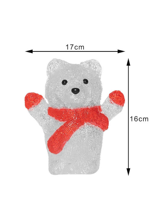 Bakaji Bakaji Polar Bear Acrylic Christmas Figure LED Lighting for Outdoor Indoor Use