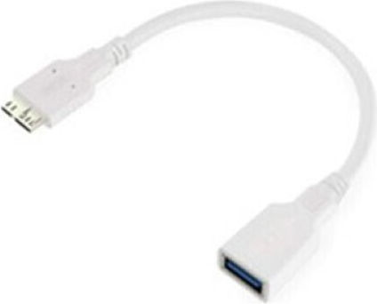 Savio Konverter Micro-USB männlich zu Micro-USB weiblich Weiß 1Stück