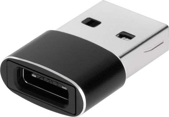 Конвертор USB-C женски към USB-C женски Черен 1бр 32486