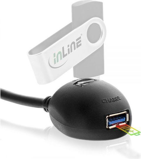 InLine Converter USB-A male to USB-A 2x female 1pcs 35652