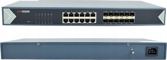 Hikvision DS-3E0524TF Unmanaged L2 Switch with 12 Gigabit (1Gbps) Ethernet Ports and 12 SFP Ports