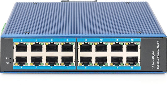 Digitus DN-651129 Unmanaged L2 Switch με 16 Θύρες Gigabit (1Gbps) Ethernet