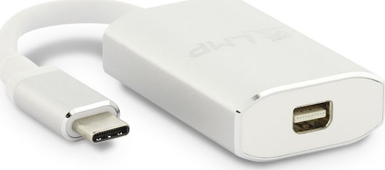 LMP Μετατροπέας USB-C male σε mini DisplayPort female Ασημί 1τμχ