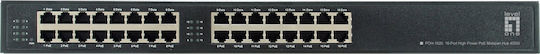 Level One POH-1620 Unmanaged L2 PoE Switch με 16 Θύρες Ethernet