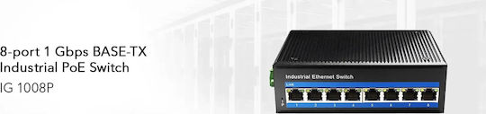 Cudy IG100P Unmanaged L2 PoE+ Switch με 8 Θύρες Gigabit (1Gbps) Ethernet