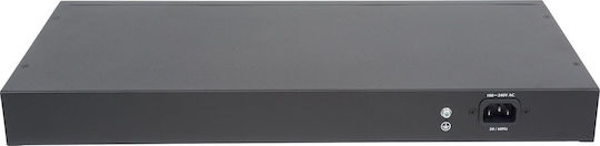 Intellinet LCD Screen Unmanaged L2 PoE+ Switch με 24 Θύρες Gigabit (1Gbps) Ethernet και 2 SFP Θύρες