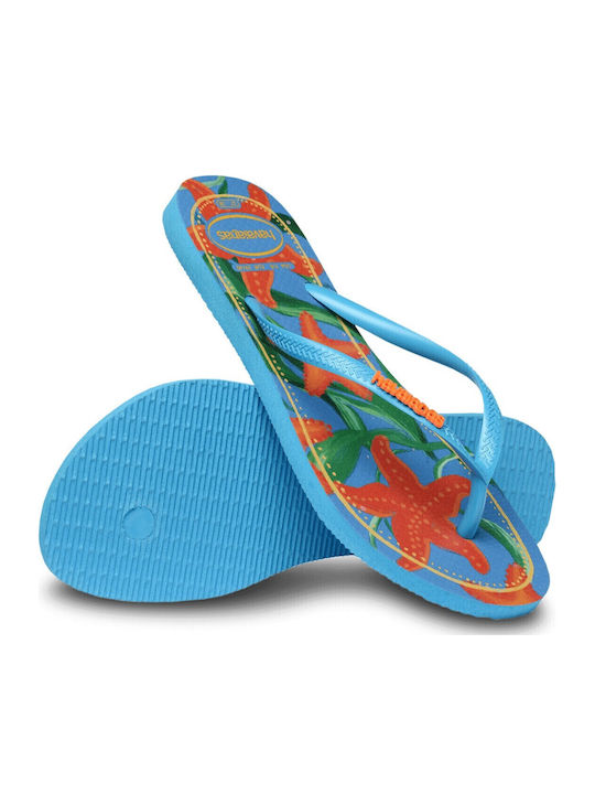 Slim Tropical Damen Zehentrenner in Hellblau Farbe