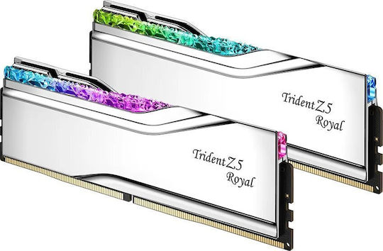 G.Skill Trident Z5 Royal RGB 48GB DDR5 RAM с 2 модула (2x24GB) и Скорост 8200 за Настолен Компютър
