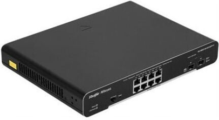 Ruijie Managed L2 PoE+ Switch with 8 Ethernet Ports and 2 SFP Ports