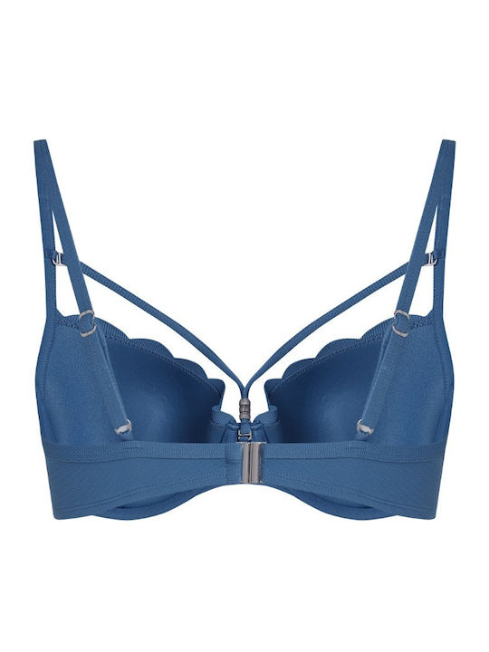 Bikini Bra with Adjustable Straps Blue Horizon