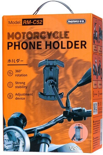 Remax Rm-c52 Motorcycle Phone Holder Black