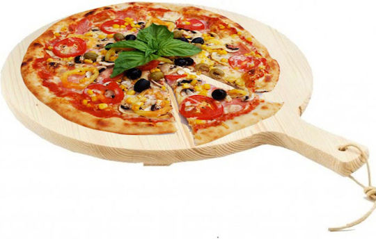 Bakaji Pizza-Servierplatte Hölzernes 34x34cm 1Stück