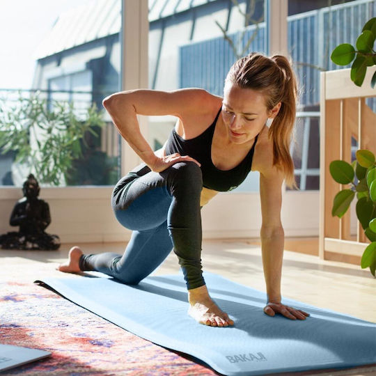 Bakaji Saltea De Exerciții Pilates Albastră