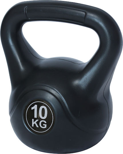 Bakaji Κettlebell 10kg Pvc Τσιμέντο Αντιολισθητική Λαβή Βάρος Γυμναστική 02839096