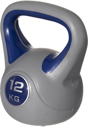 Bakaji Kettlebell Fitness Exercise Cast Iron Cement Weight 12 kg Comfortable Handle 02840850
