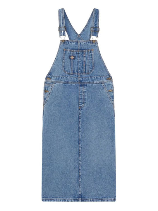 Women's Jumpsuit Denim Rinsed Blue