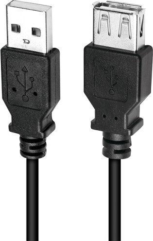 LogiLink USB 2.0 Cable USB-A male - Magnetic Μαύρο 5m CU0012B