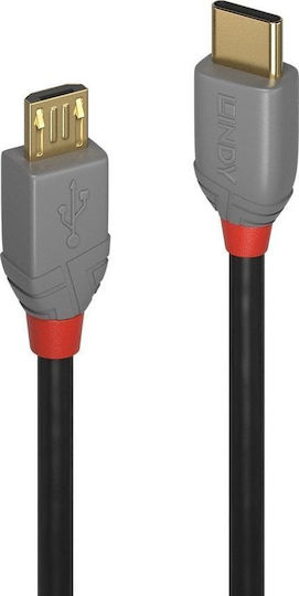 Lindy USB 2.0 Cable USB-A male - Μαύρο 2m 36892