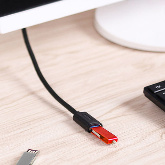 Unitek USB 2.0 Cable USB-A male - USB-A female Μαύρο 0.5m S9115661