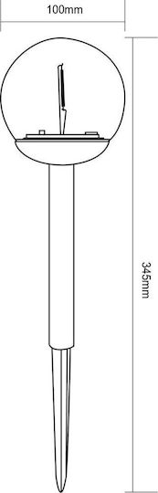 Saska Garden Ηλιακό Φωτιστικό Μπάλα 10x34.5εκ.