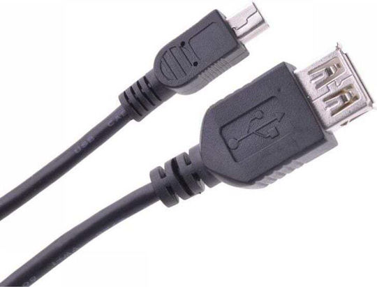 USB 2.0 Kabel Micro-USB-A-Stecker - USB-A-Buchse Schwarz 1m KPO2905-1