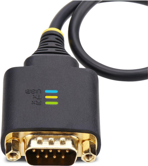 StarTech USB 2.0 Кабел USB-A мъжки - USB-A мъжки Черен 0.3м 1P1FFC-USB-SERIAL