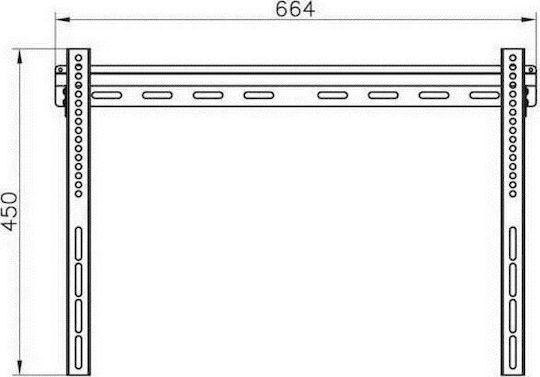 Vivanco BFI 6060 Βάση Τηλεόρασης Τοίχου έως 65" και 50kg