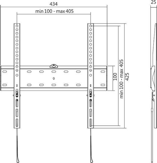 LogiLink BP0013 BP0013 Wandhalterung für Fernseher bis 55" und 40kg