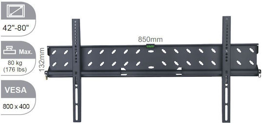 Vivolink VLMW4280 Suport TV de perete Negru
