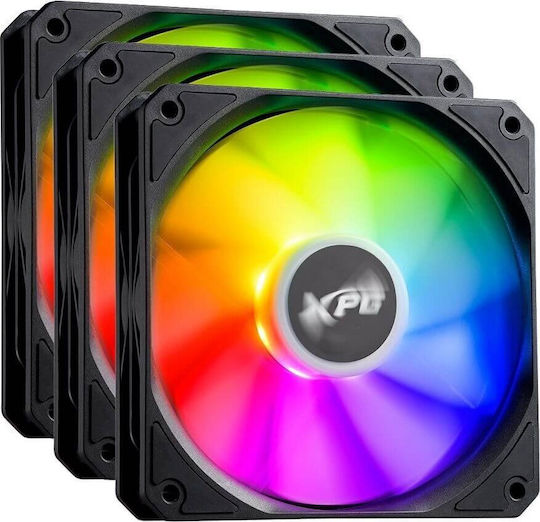 Adata XPG Vento R Reverse Blade Case Fan 120mm 1600rpm 65cfm with ARGB Lighting and 4-Pin PWM Connection