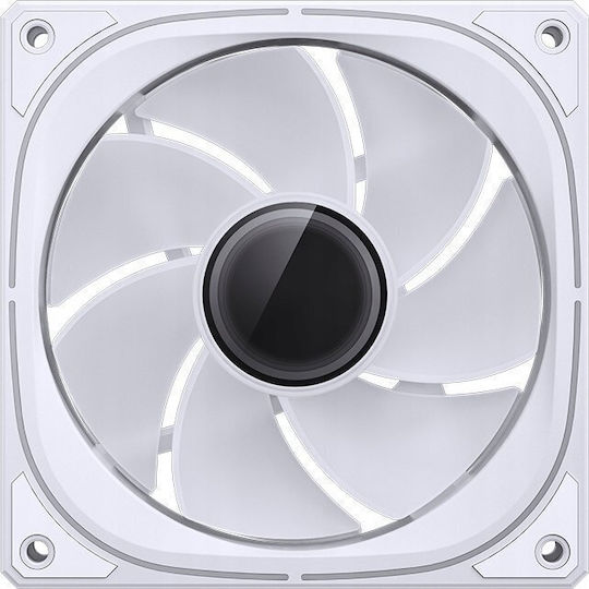 Jonsbo FR-505 Reverse Blade Case Fan 120mm 1800rpm 47.2cfm Without LED Lighting And 4-Pin PWM Connection White