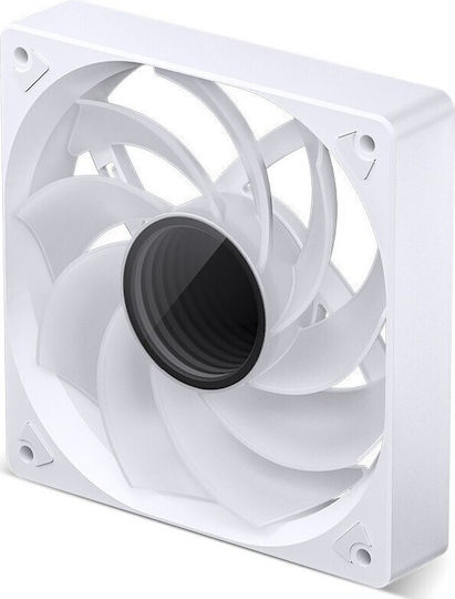 Jonsbo SL-120WR Case Fan 120mm 1500rpm with RGB Lighting and 4-Pin PWM Connection White
