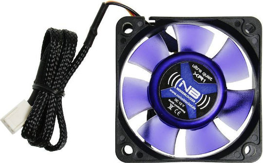 Noiseblocker XR-1 Case Fan 60mm (10.6cfm) with Blue Lighting and 3-Pin Connection