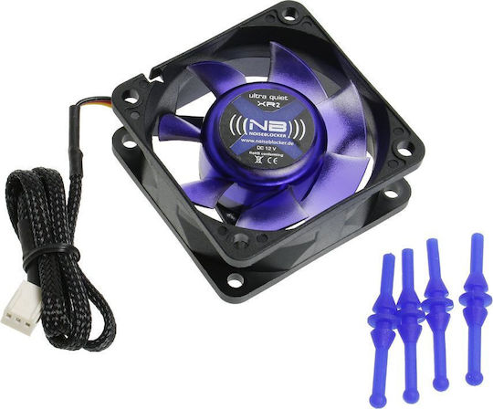 Noiseblocker XR-2 Gehäuselüfter 60mm (14.1cfm) mit Blauer LED-Farbe und 3-poliger Verbindung